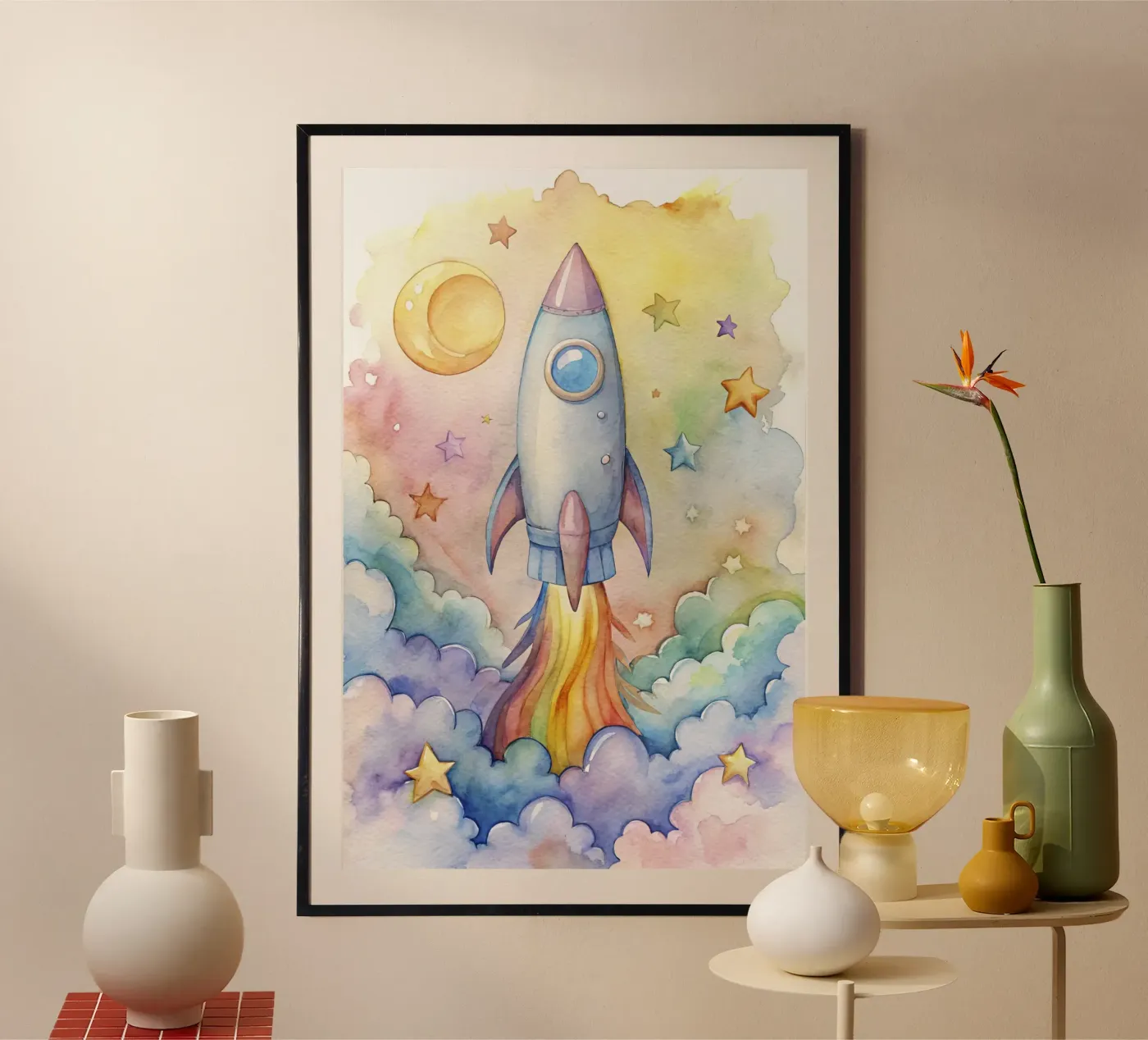 Rocket poster by 🎁 NOBELART