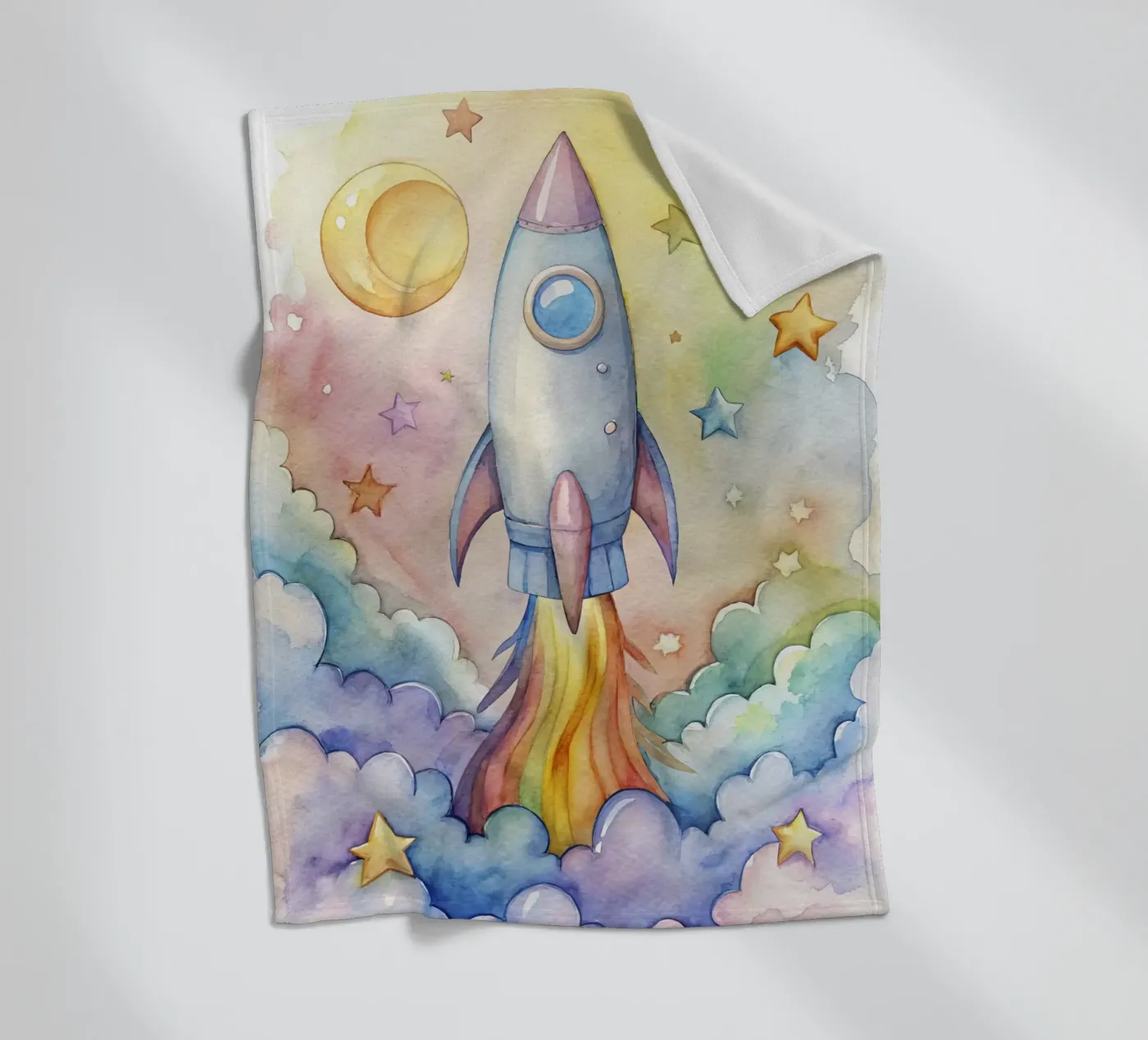 Rocket Fleecedecke von 🎁 NOBELART
