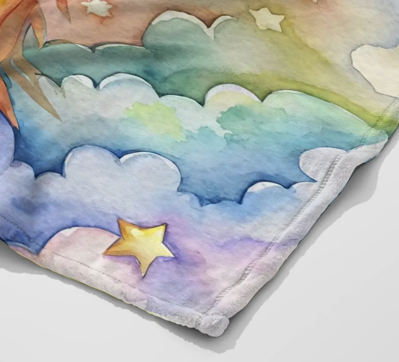 Rakete Fleecedecke von 🎁 NOBELART