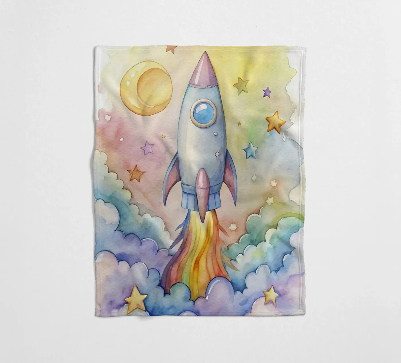 Rocket Fleecedecke von 🎁 NOBELART