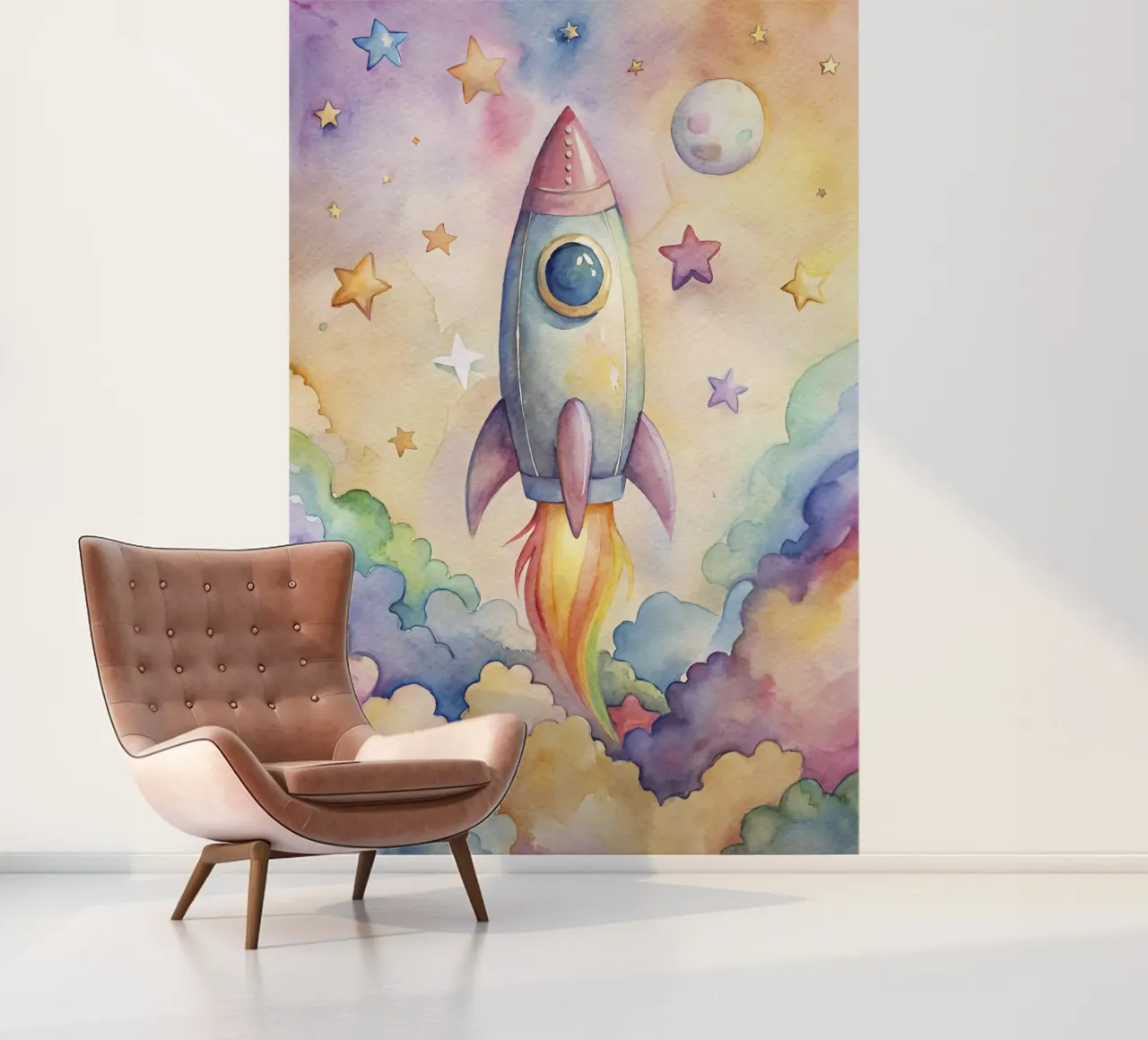 Raket fotobehang van 🎁 NOBELART