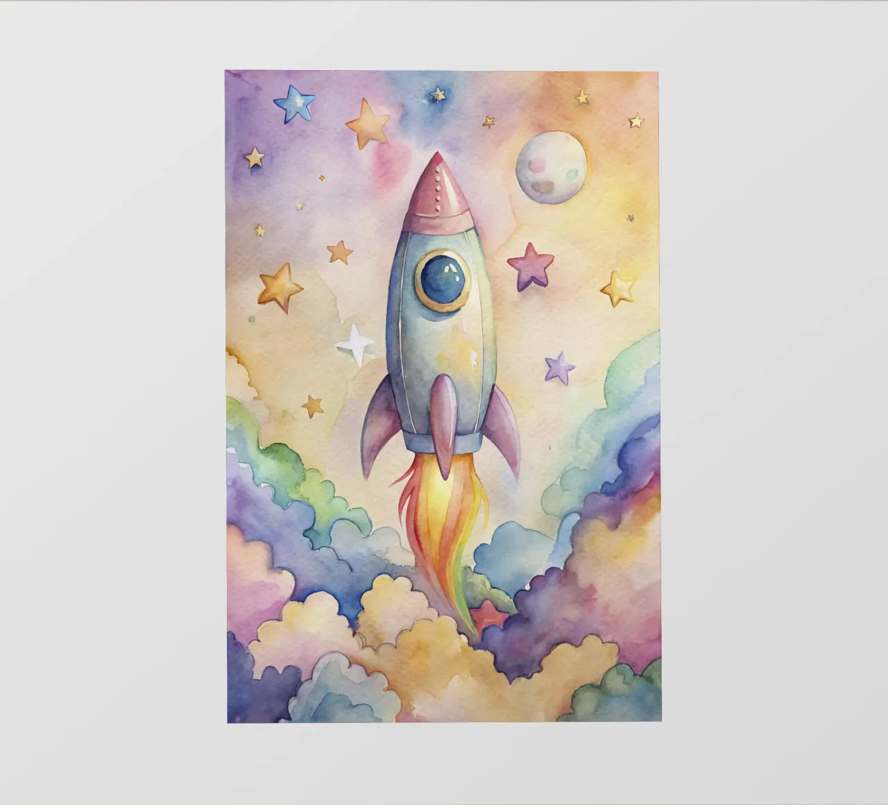 Raket fotobehang van 🎁 NOBELART