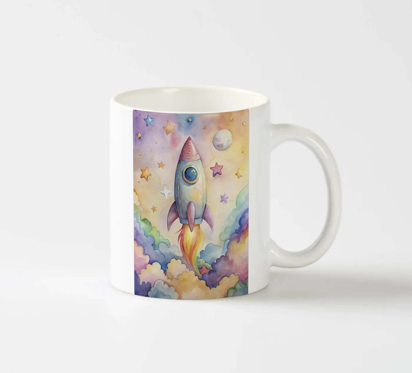 Rocket ceramic mug by 🎁 NOBELART