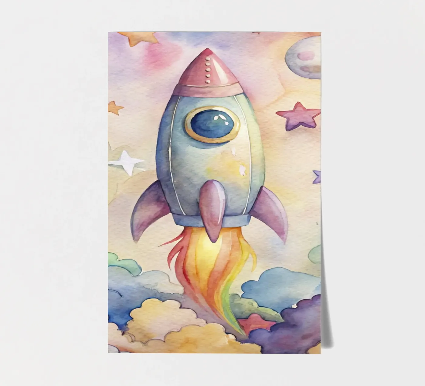 Rocket planche autocollant de 🎁 NOBELART