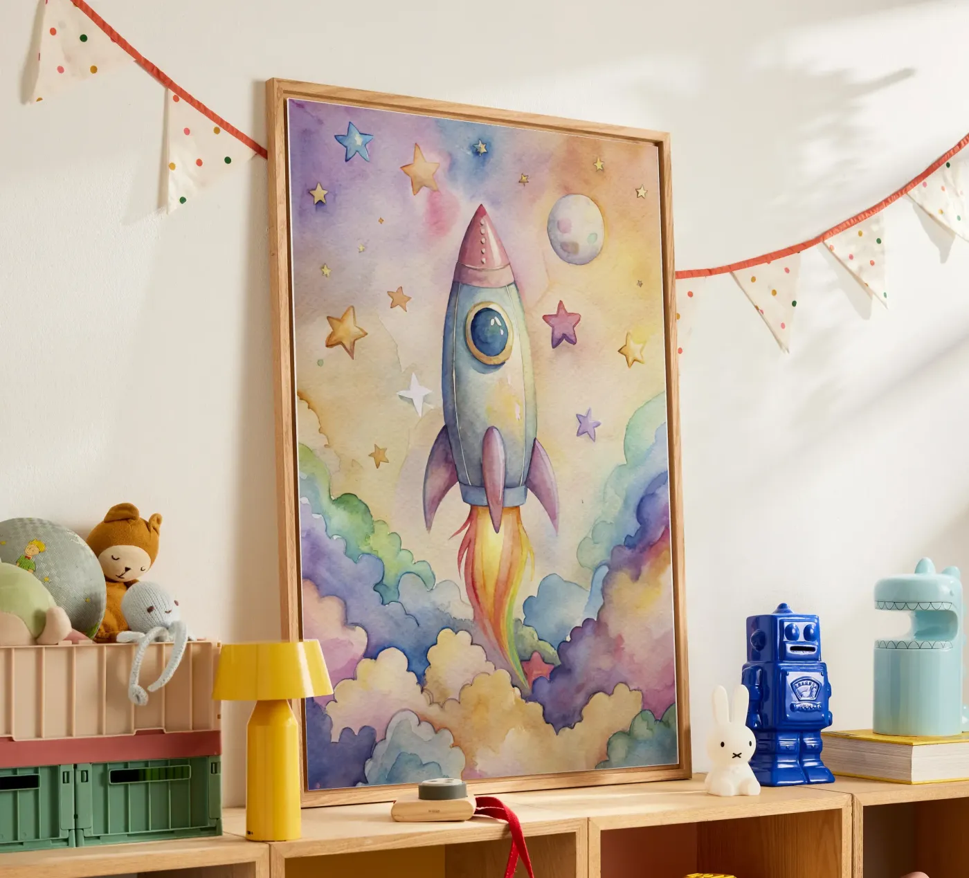 Raket acryl van 🎁 NOBELART