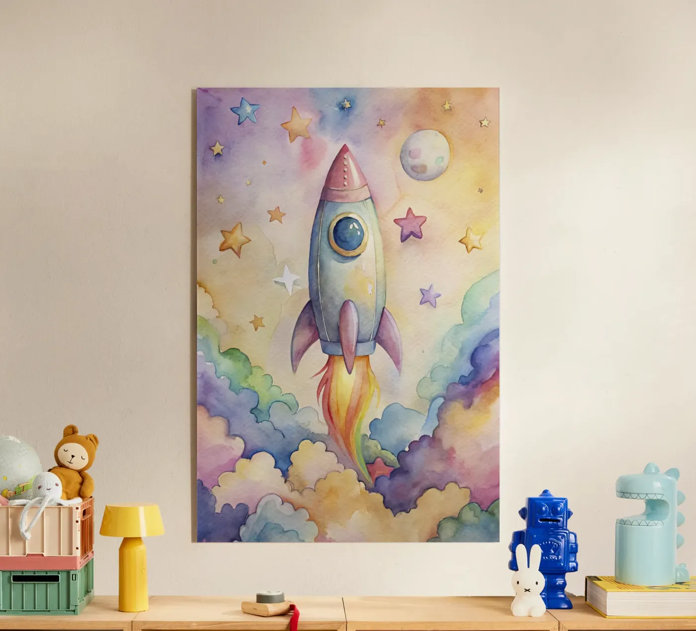 Raket acryl van 🎁 NOBELART