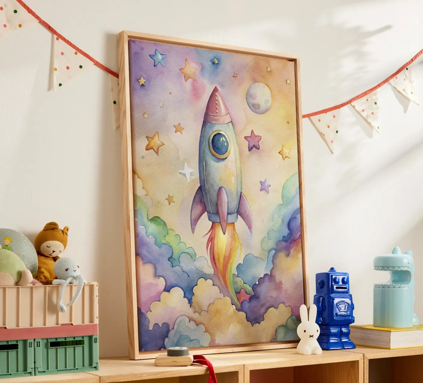 Rocket canvas by 🎁 NOBELART