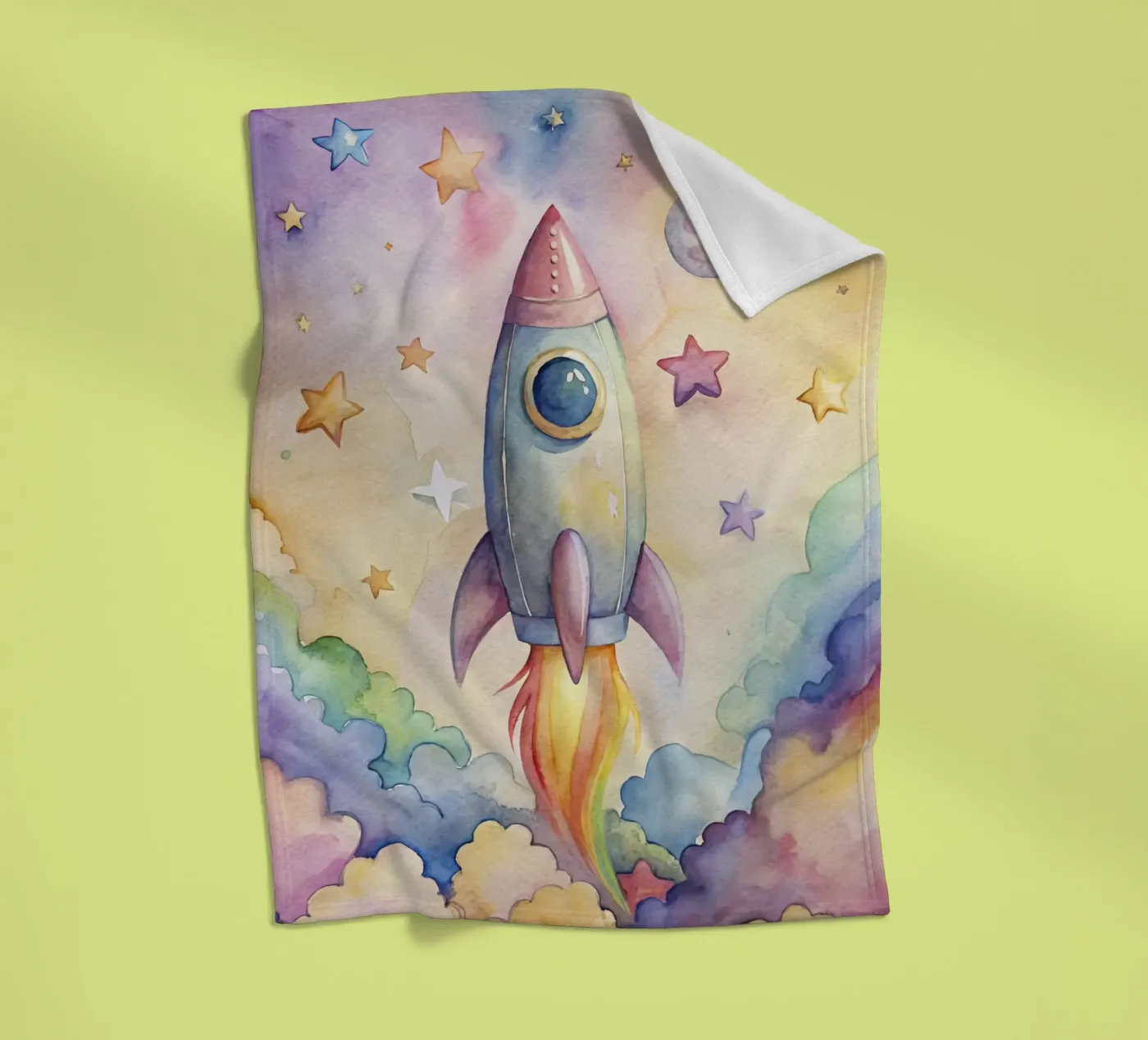 Rocket fleecedeken van 🎁 NOBELART