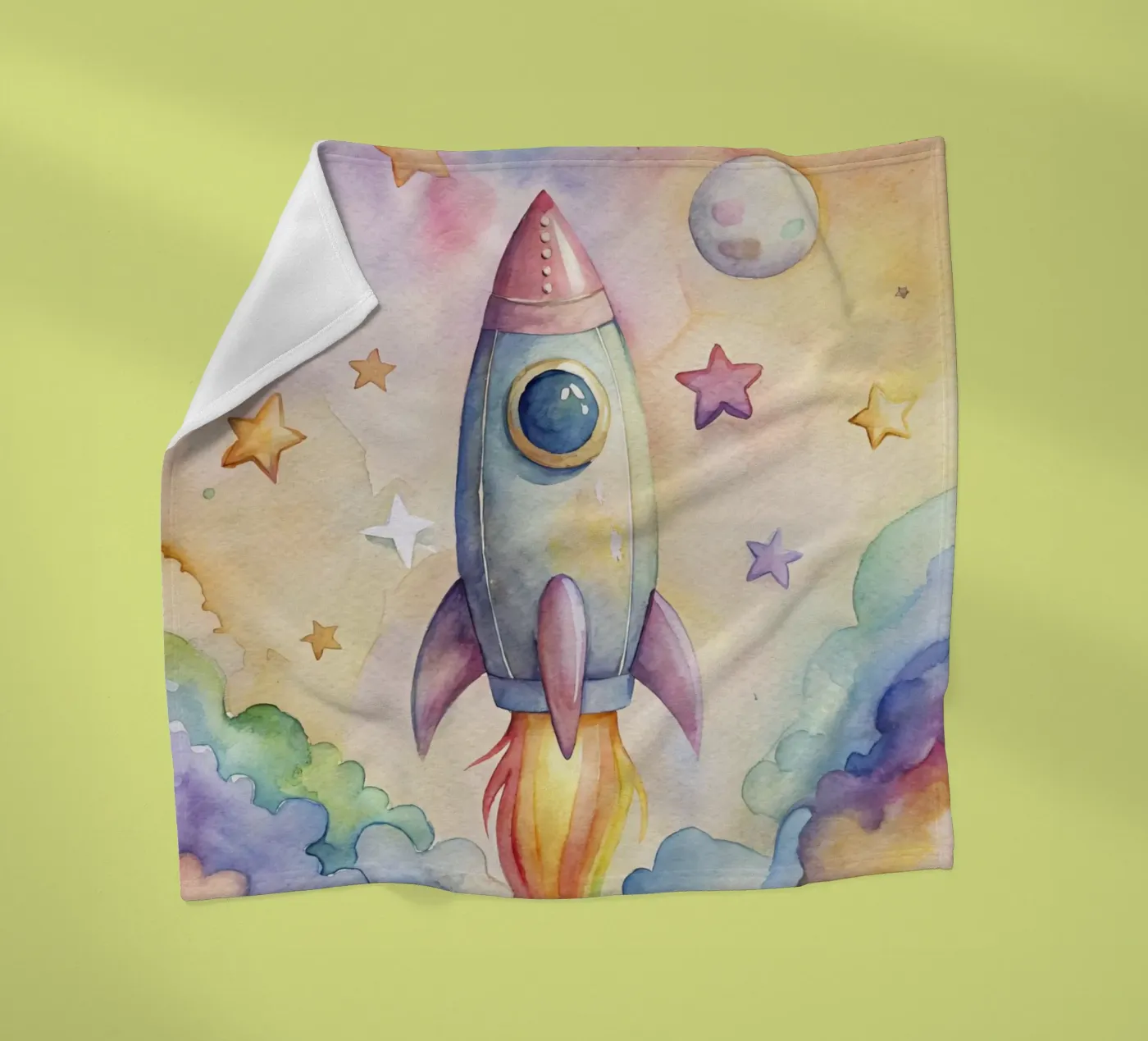 Rocket fleecedeken van 🎁 NOBELART