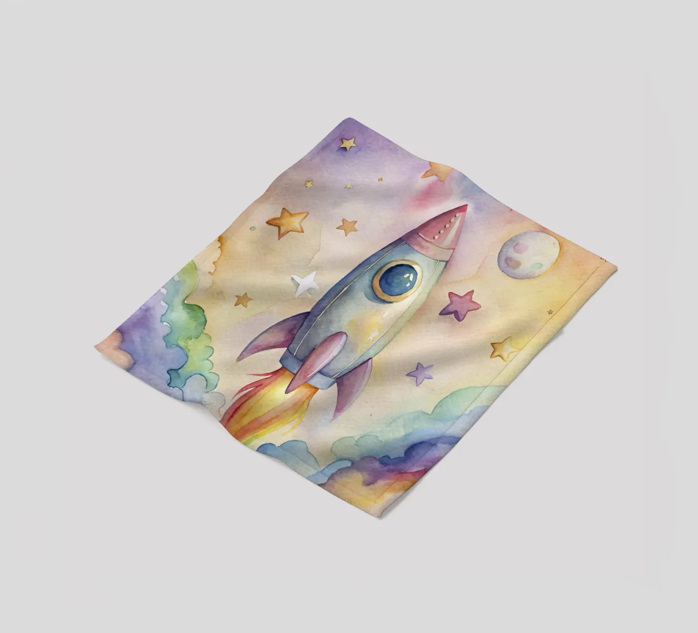 Rocket fleecedeken van 🎁 NOBELART