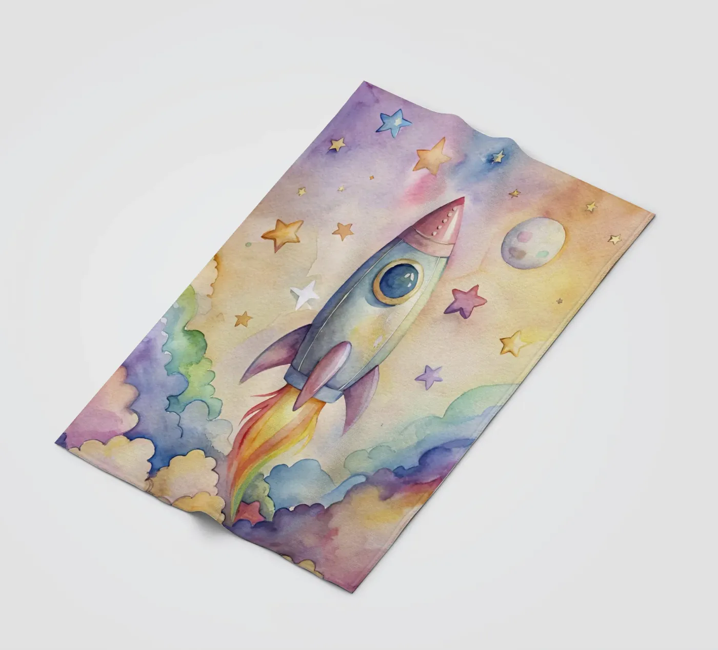Rocket Fleecedecke von 🎁 NOBELART