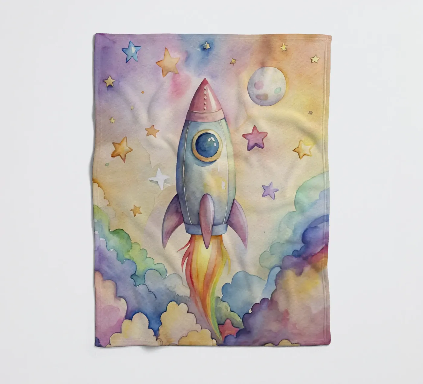 Rocket fleecedeken van 🎁 NOBELART