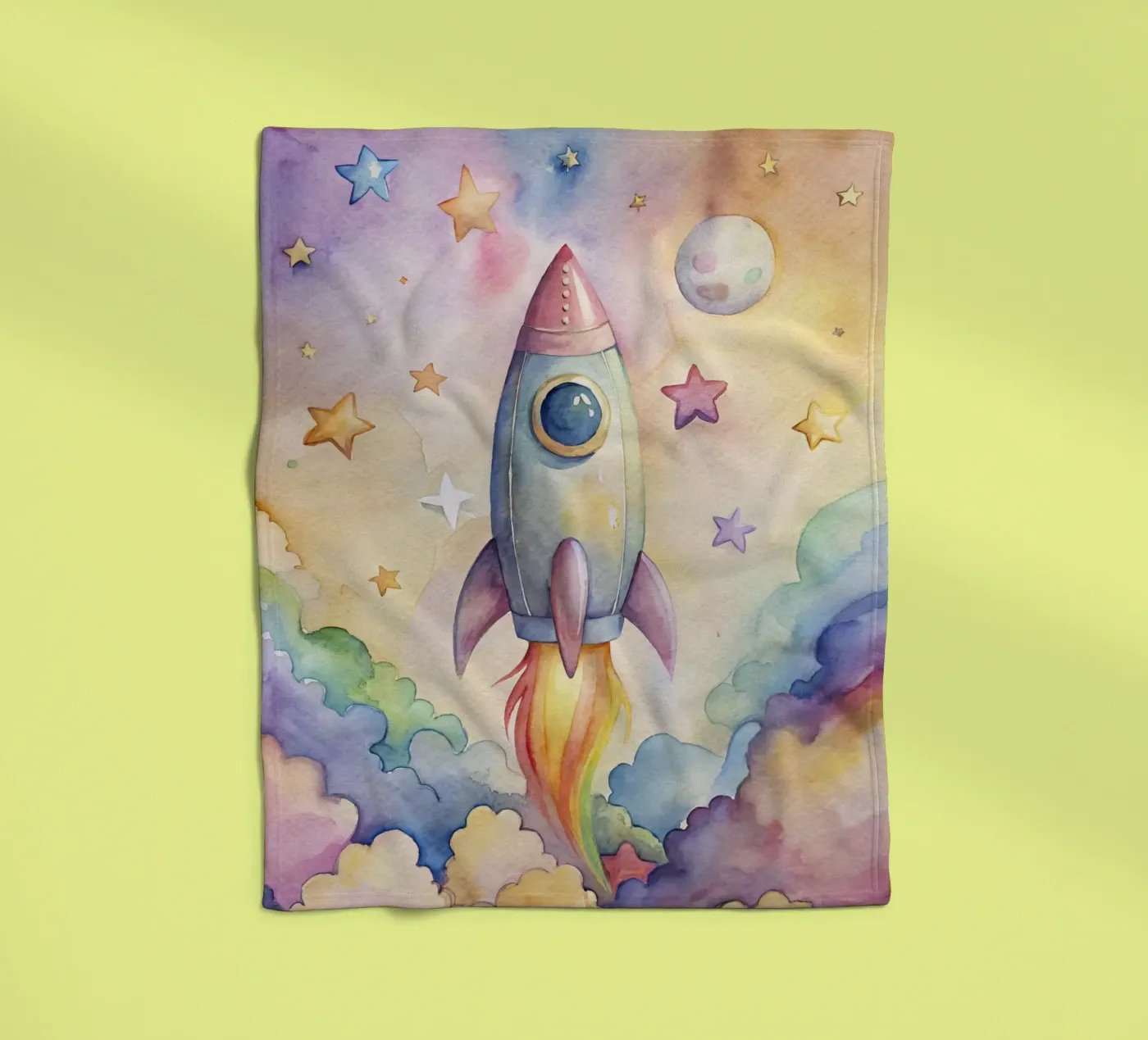 Rocket fleecedeken van 🎁 NOBELART