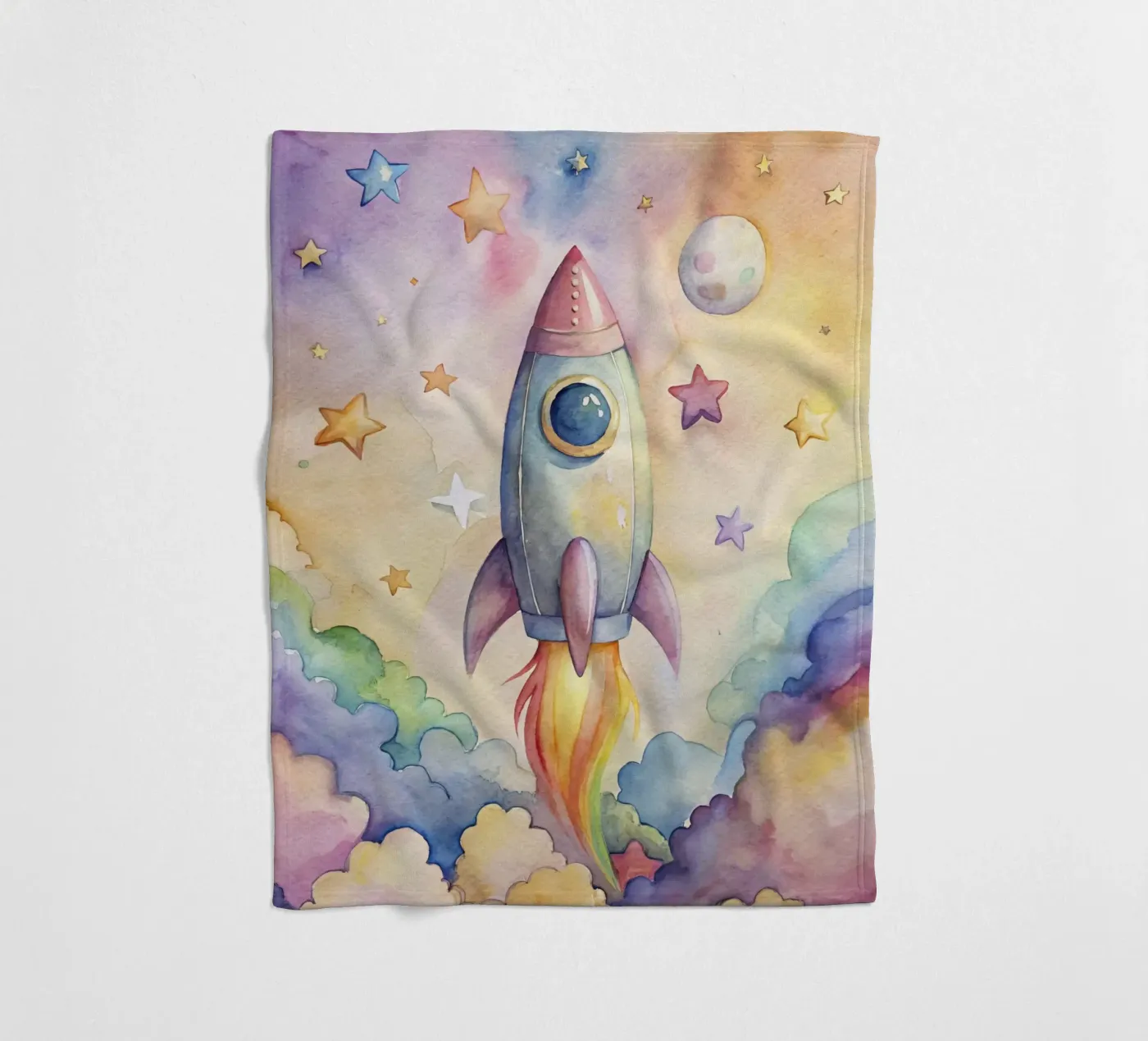 Rocket fleecedeken van 🎁 NOBELART