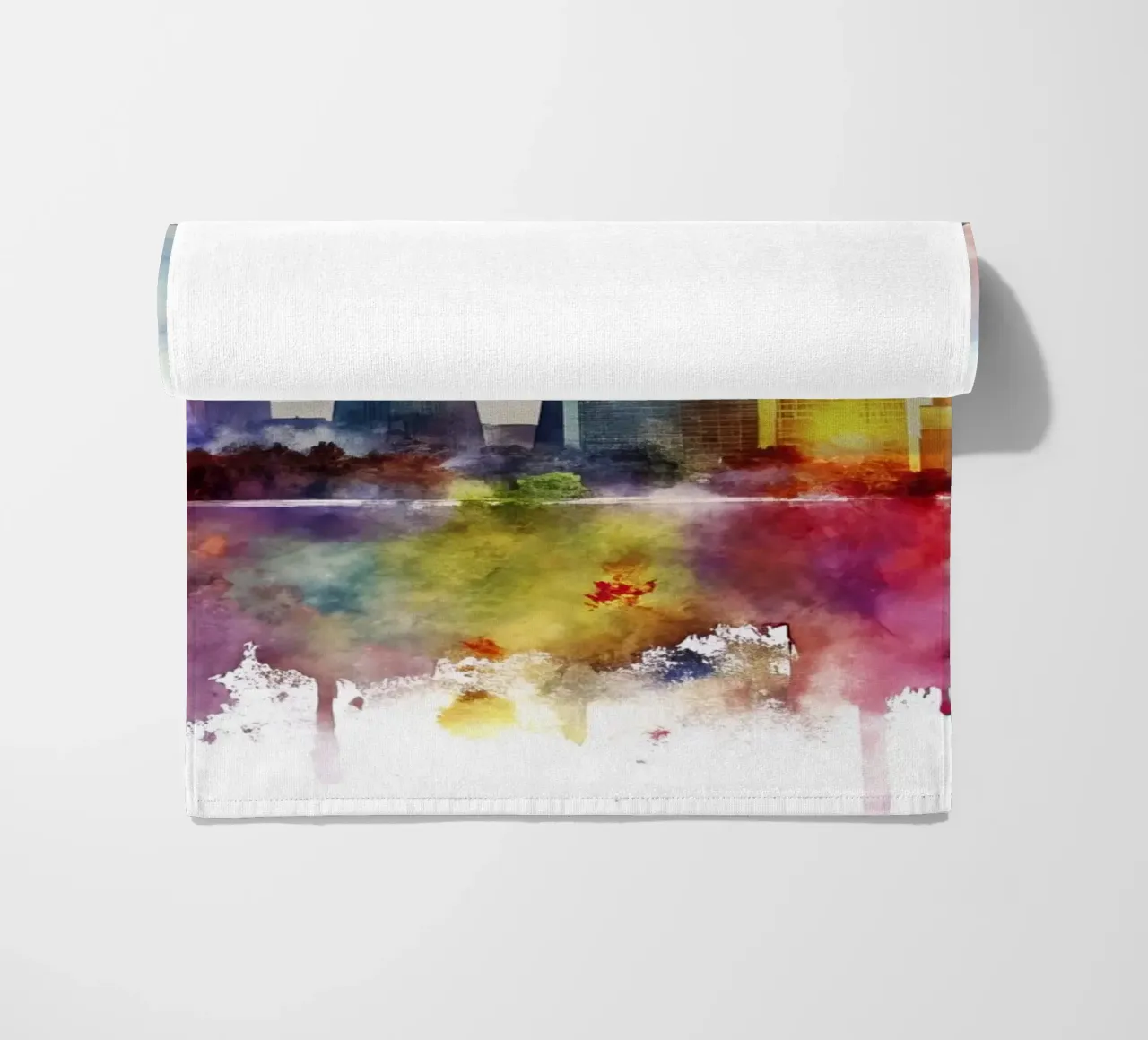 skyline di berlino ad acquerello telo mare da ARTVI-SHOP