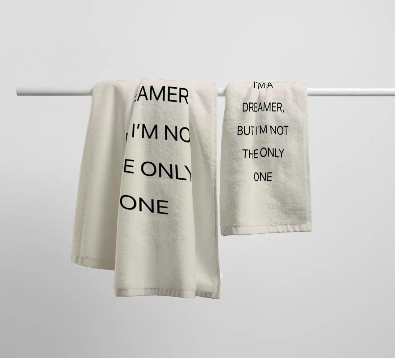 You May Say I'm a Dreamer 02 towel by Studio One