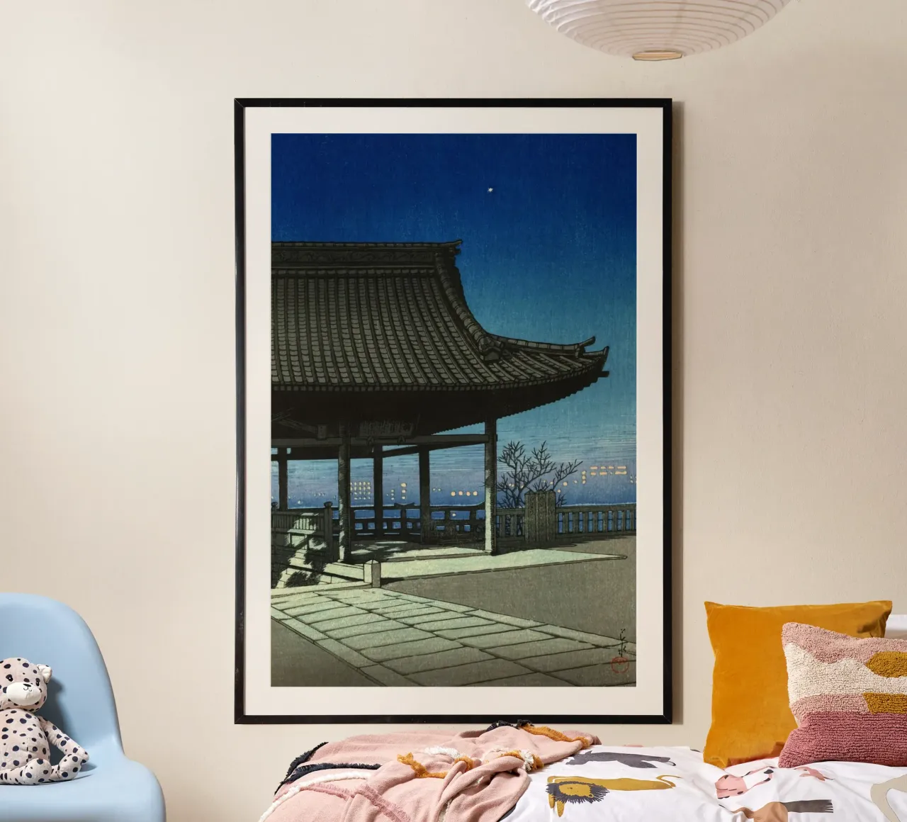 Ukiyo-e: Pittura giapponese, Kozu, Osaka di Hasui poster da Aesthetic Muse