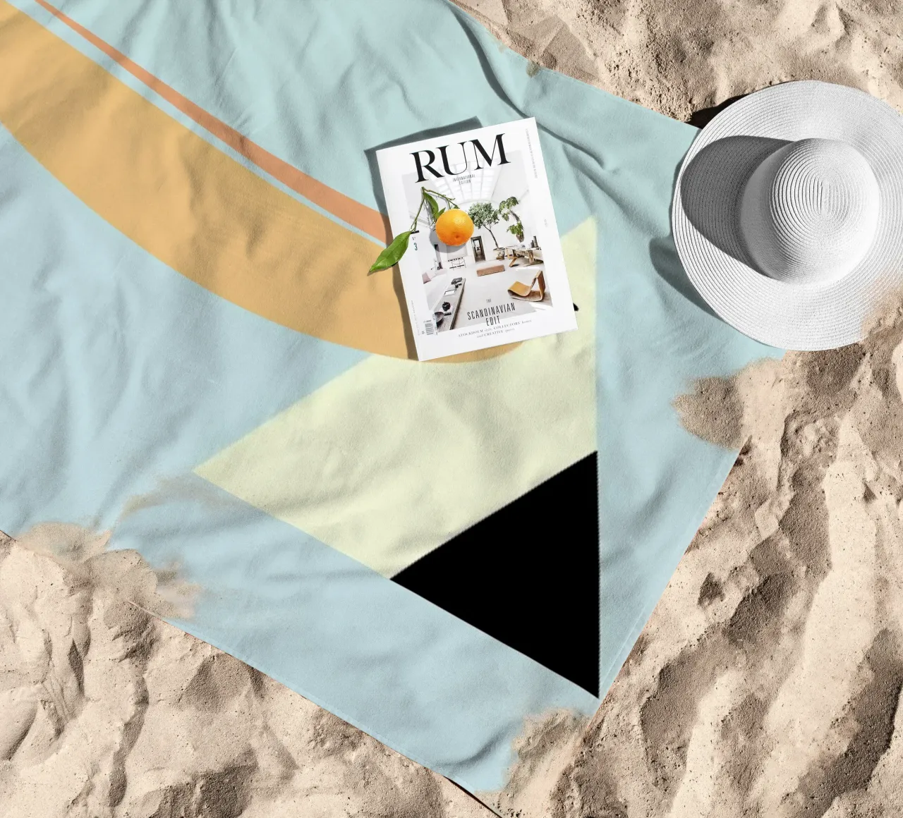 Stevie the Pelican beach towel by Marx & Croft