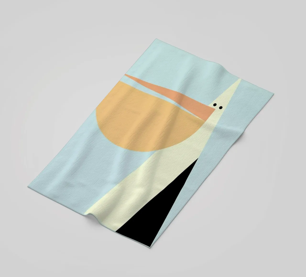 Stevie the Pelican beach towel by Marx & Croft