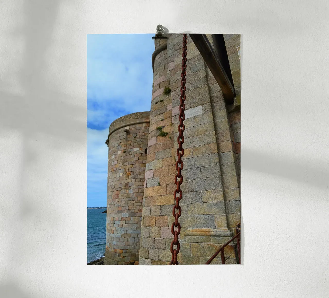 FAA230 CHATEAU DU TAUREAU MORLAIX FRANCE poster con telaio in alluminio da Thierry vobmann photography