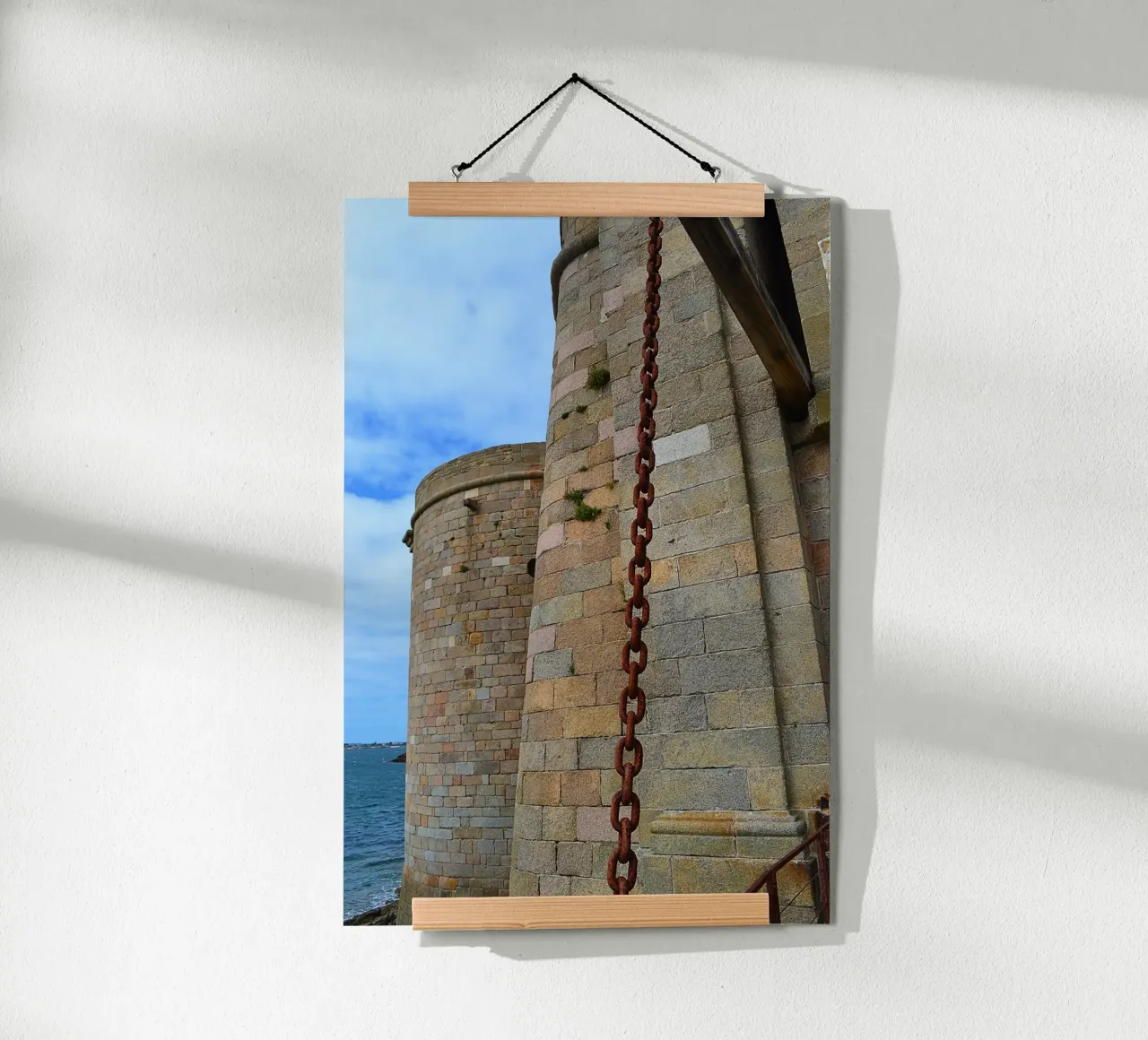 FAA230 CHATEAU DU TAUREAU MORLAIX FRANCE poster con telaio in alluminio da Thierry vobmann photography