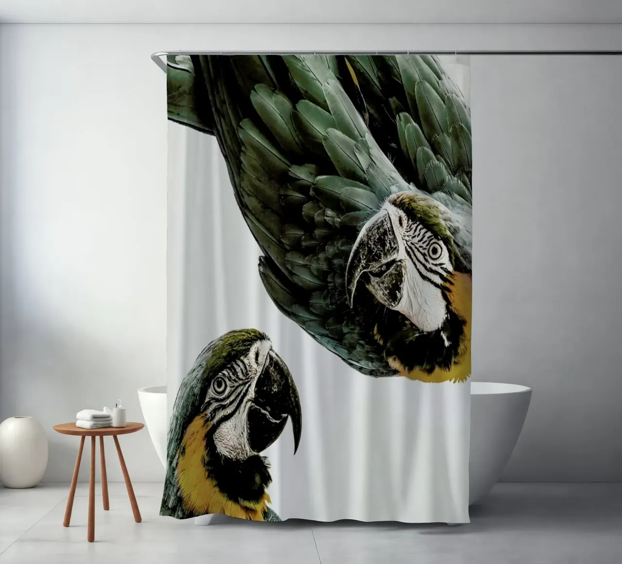 Birds of Paradise 01 shower curtain by Shot By Clint