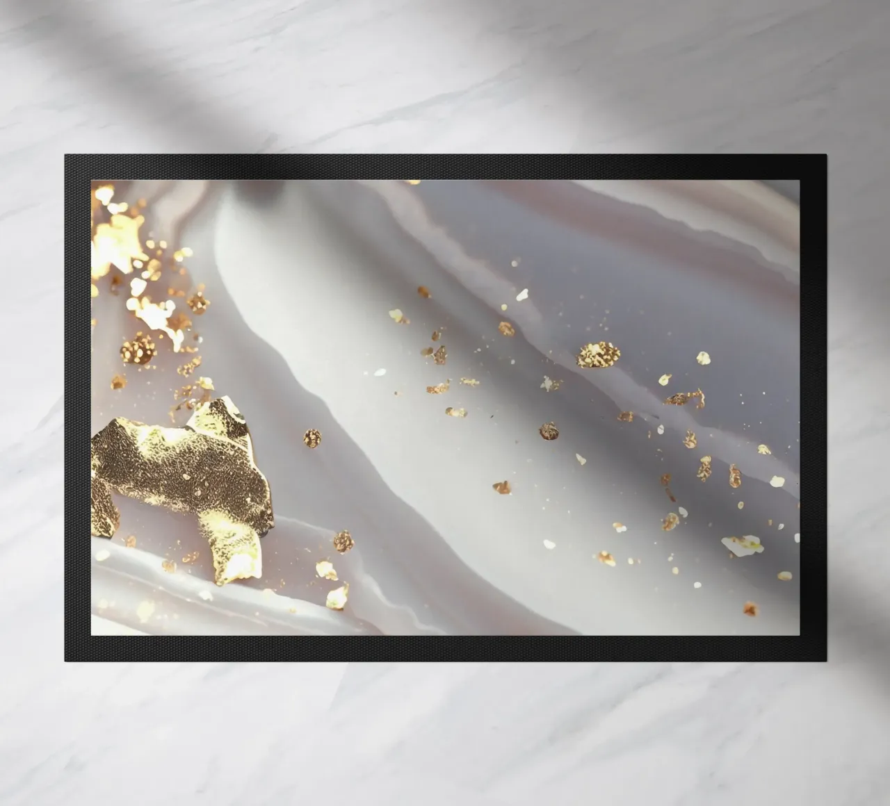 Texture agata bianca e oro zerbino da Gemstone Textures