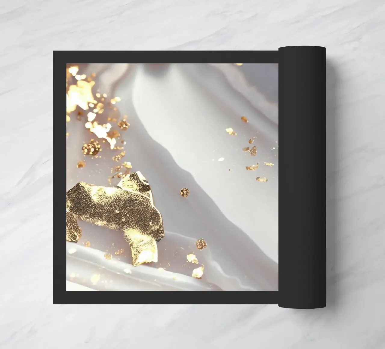 Texture agata bianca e oro zerbino da Gemstone Textures