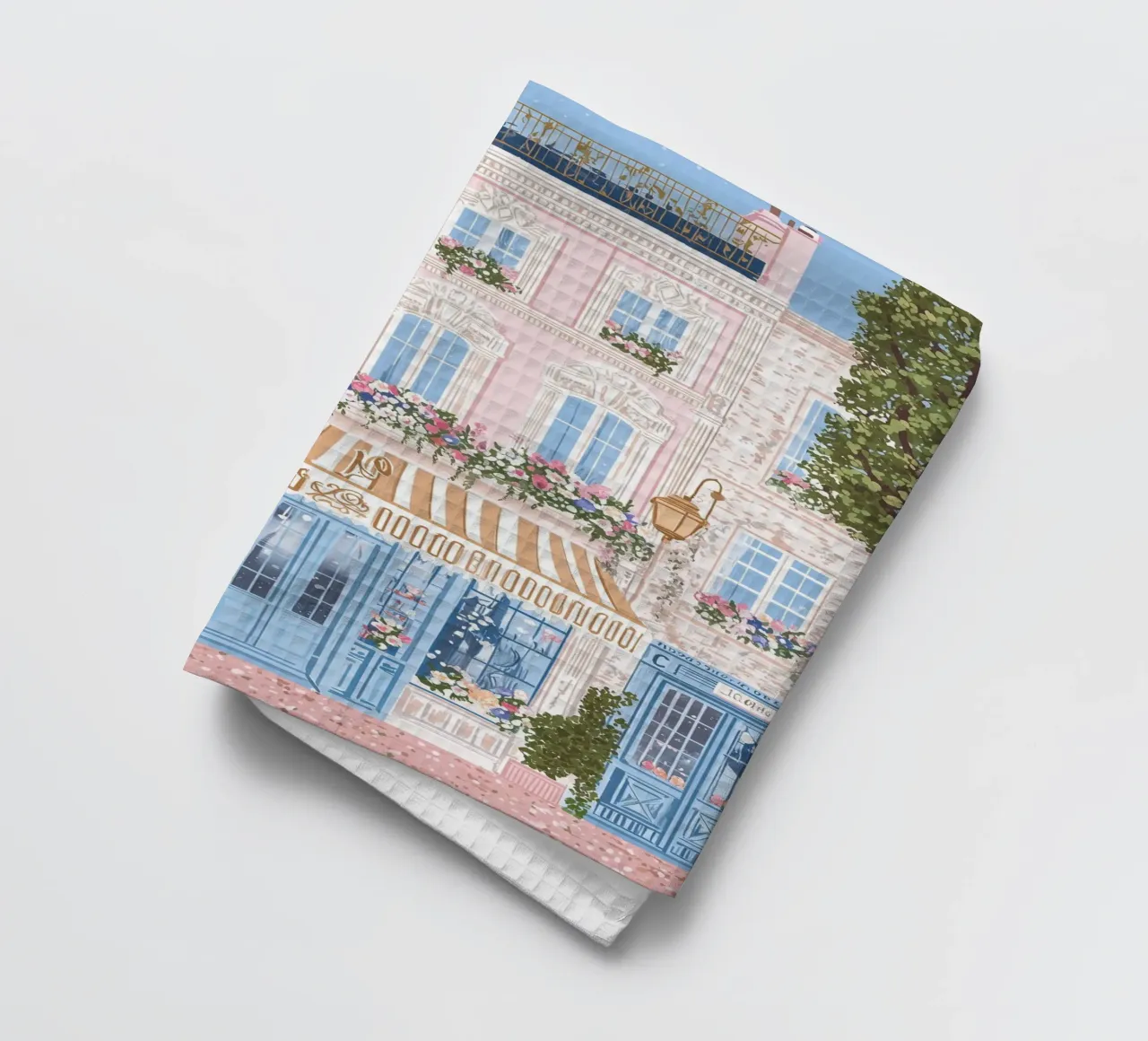 Poster di Londra, stampa di viaggio, case colorate di Notting Hill canovaccio da cucina da Gaia