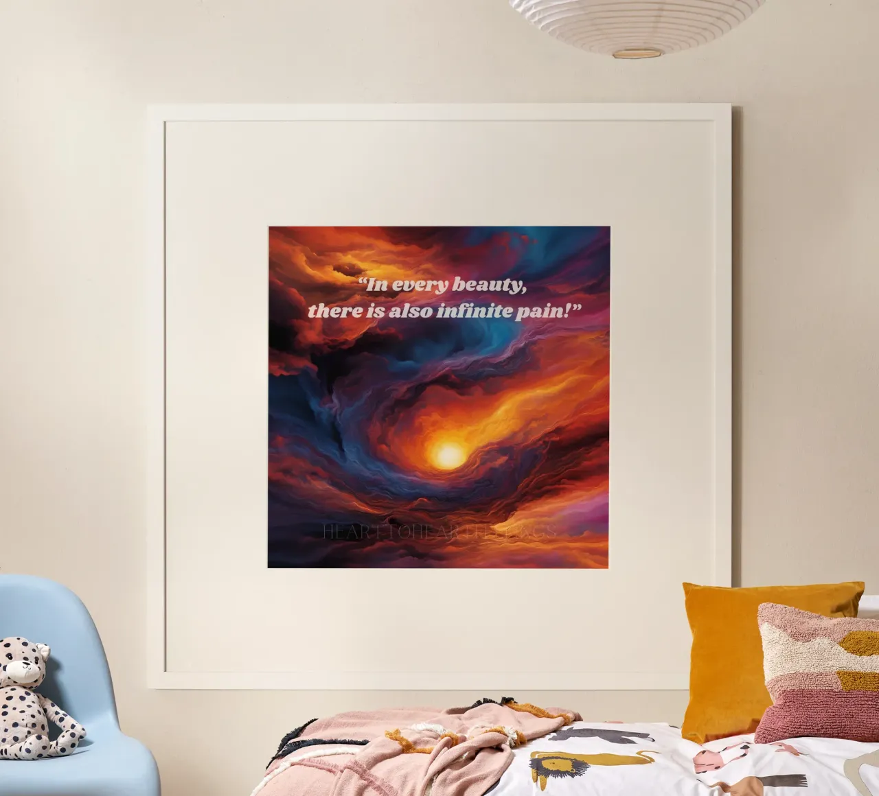 In every beauty, there is also infinite pain poster da Hearttoheartfeelings