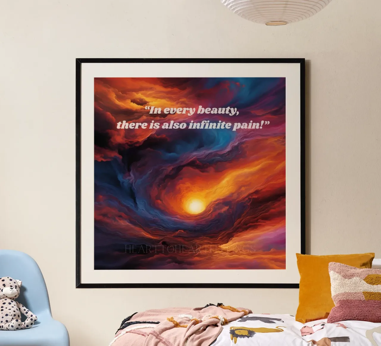 In every beauty, there is also infinite pain poster da Hearttoheartfeelings