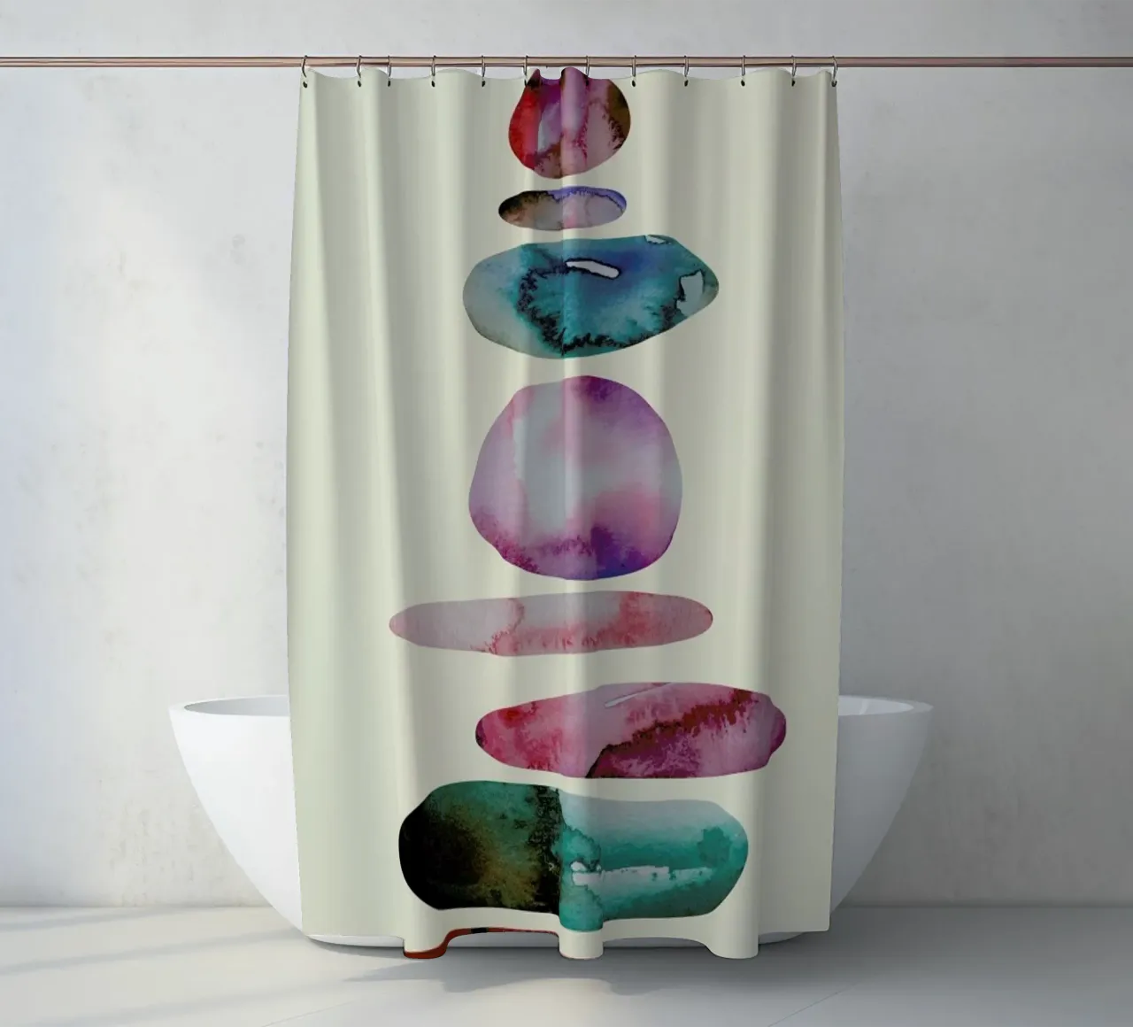 Aqua Turm 1 shower curtain by Sabrina Ziegenhorn