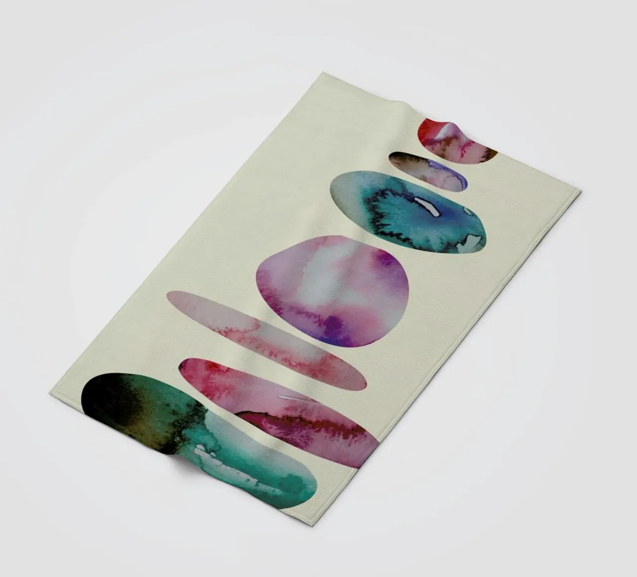 Aqua Turm 1 fleece blanket by Sabrina Ziegenhorn