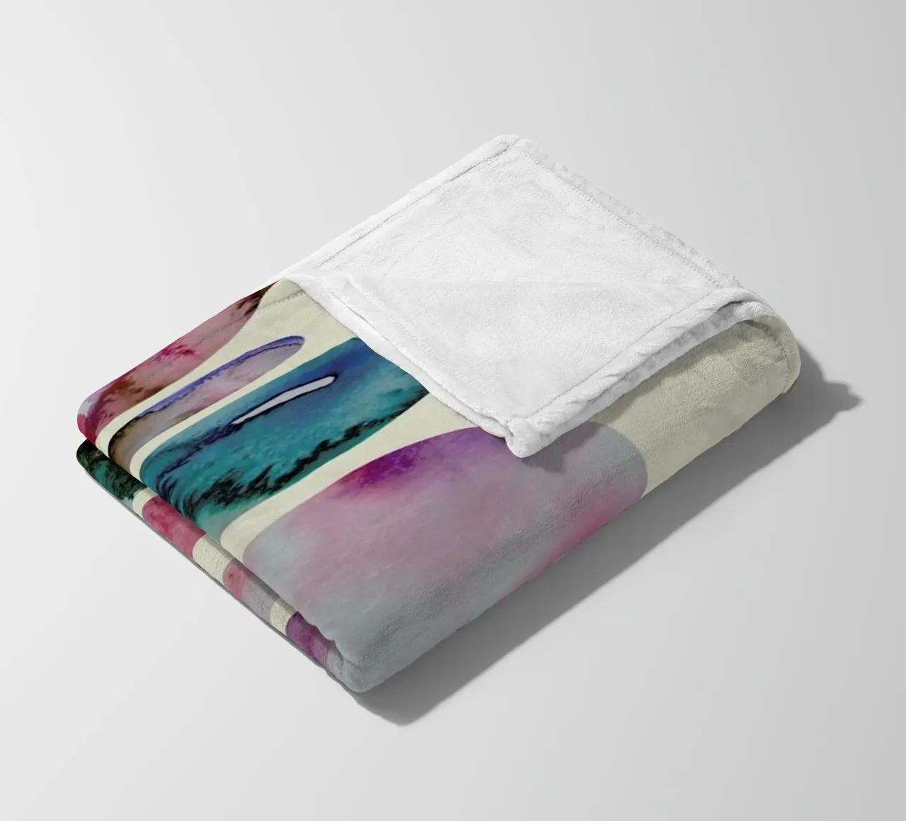 Aqua Turm 1 fleece blanket by Sabrina Ziegenhorn