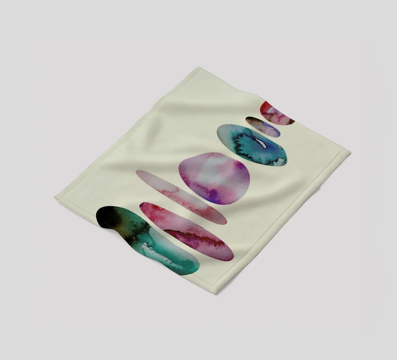 Aqua Turm 1 fleece blanket by Sabrina Ziegenhorn