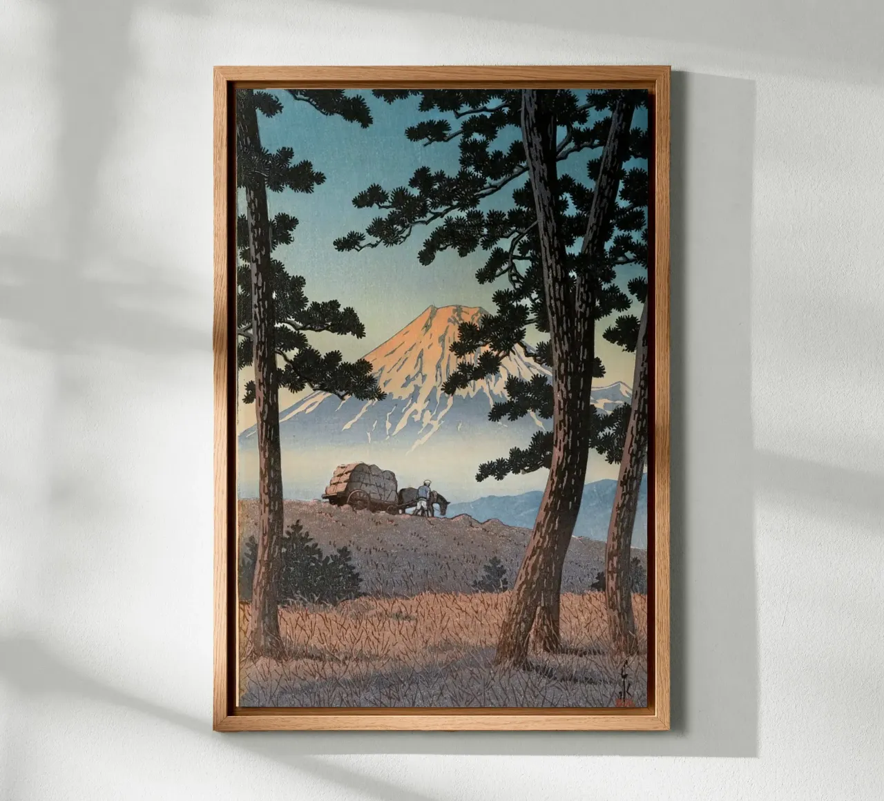 Ukiyo-e: Paesaggio giapponese, Vedute selezionate sul Tokaido tela con Cornice a cassetta da Aesthetic Muse