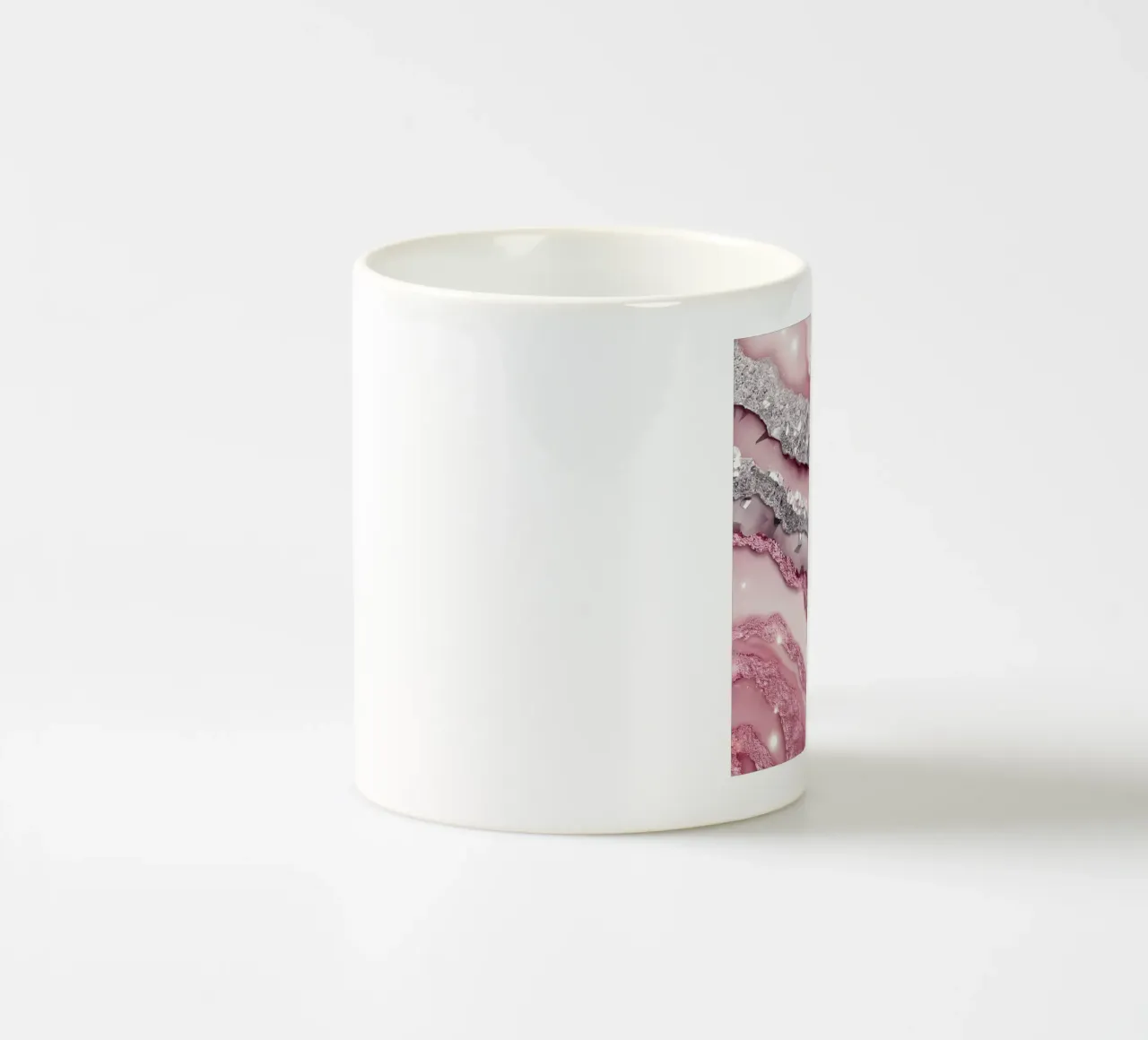 Texture agata rosa glam tazza in ceramica da Gemstone Textures