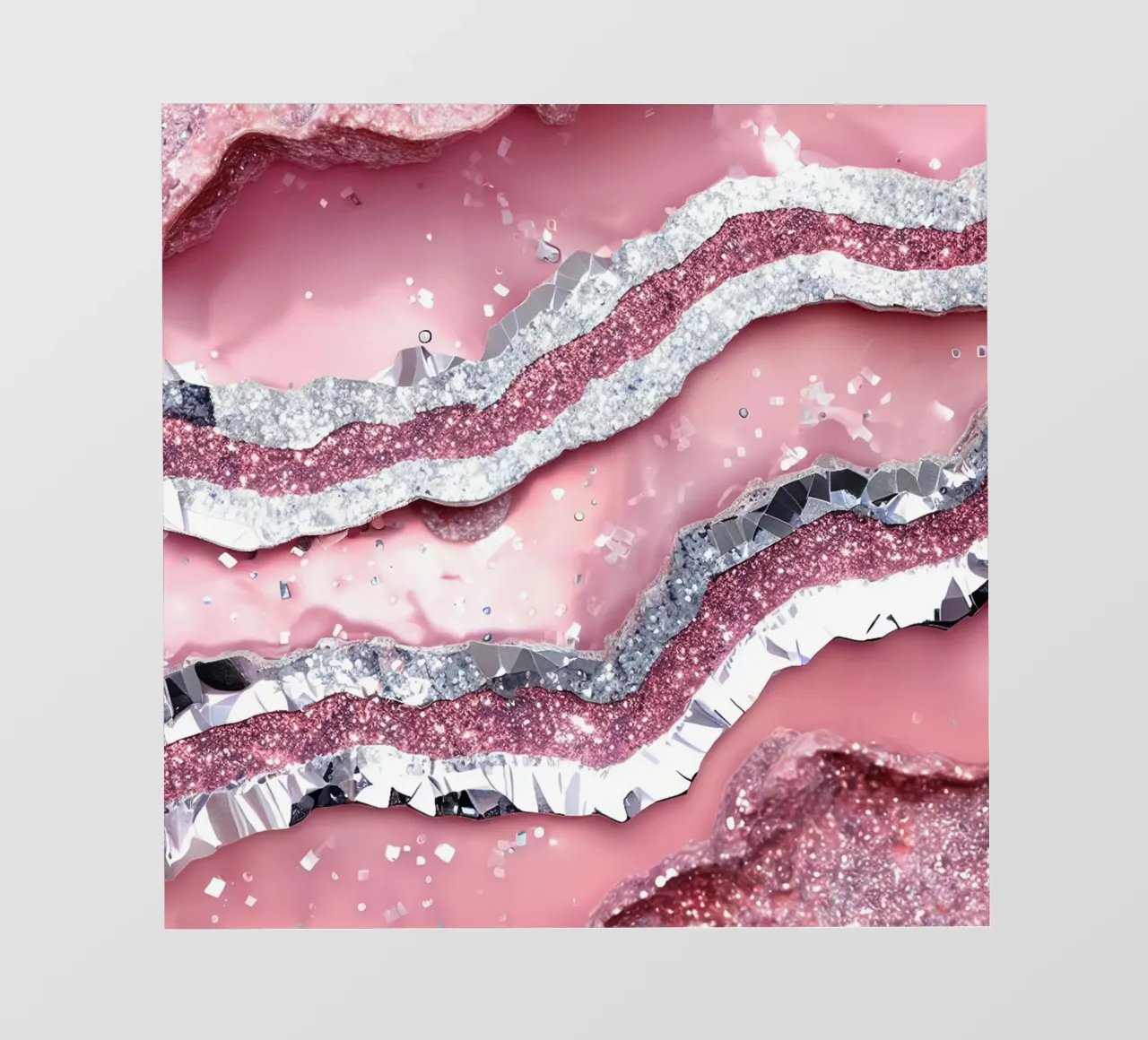 Texture agata rosa glam telo in pvc da Gemstone Textures