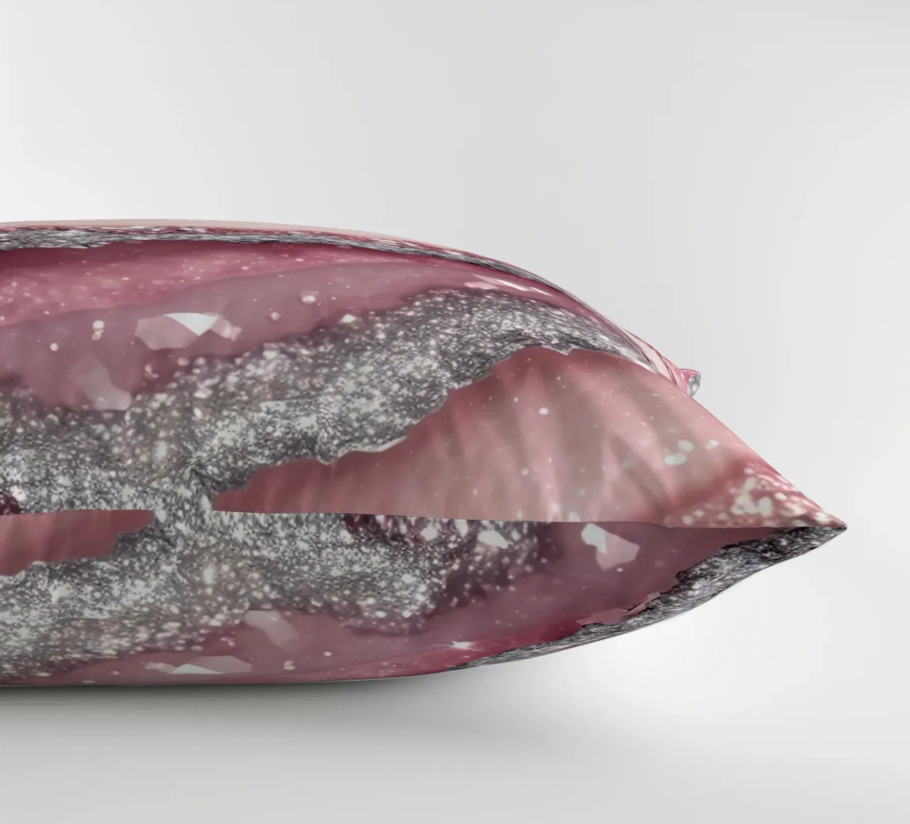 Texture agata rosa glam cuscino da Gemstone Textures