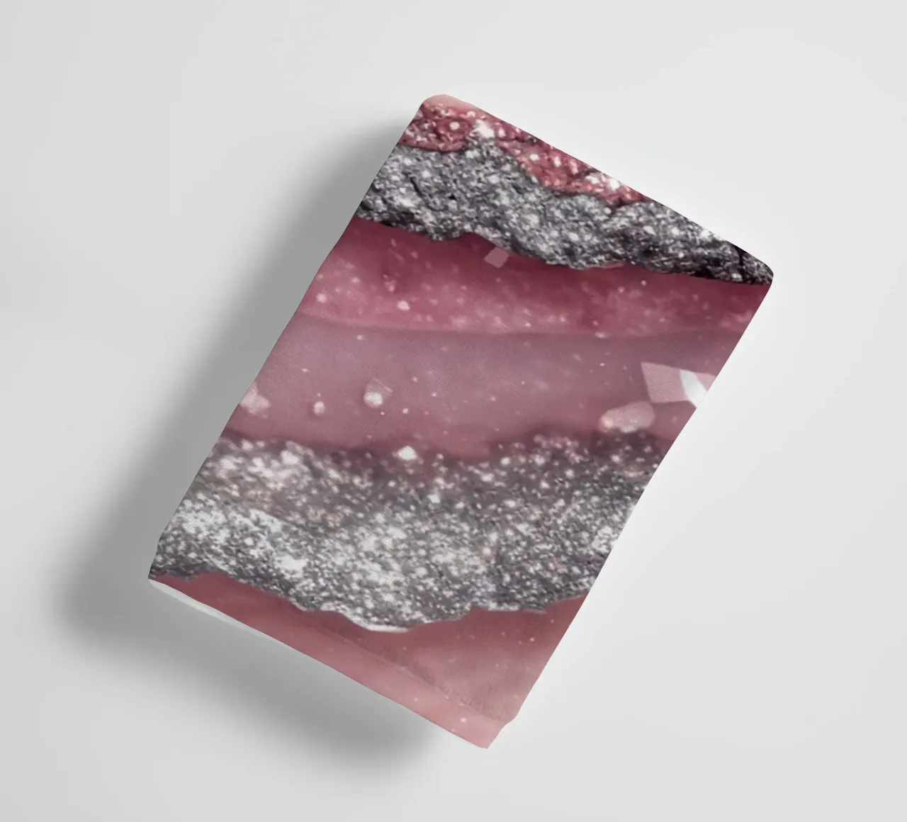 Glam Pink Agate Texture towel by Gemstone Textures