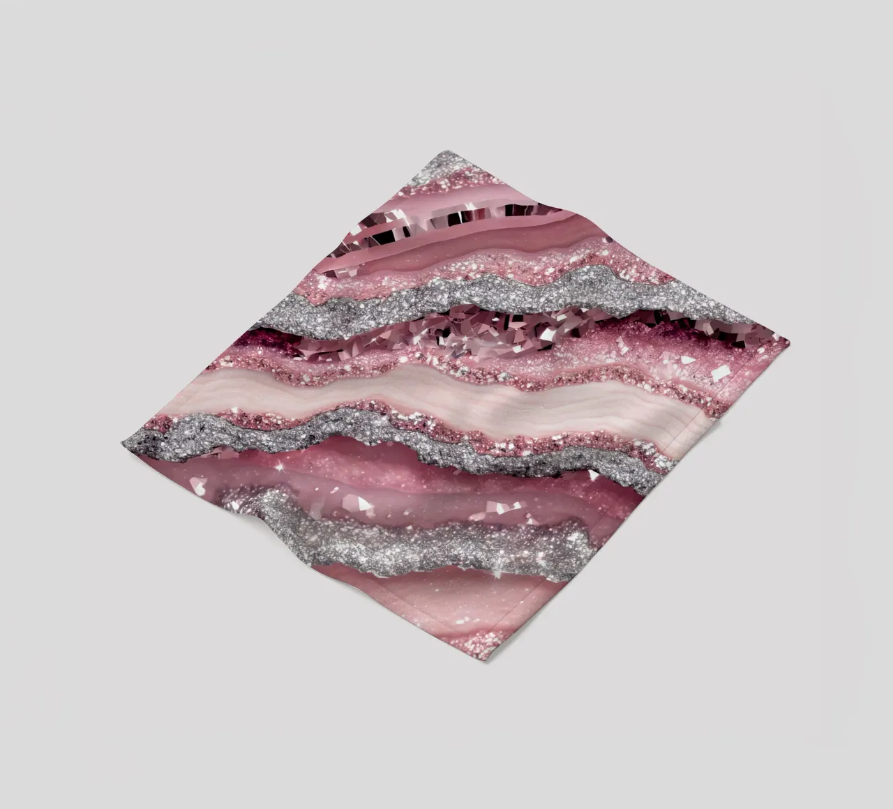 Texture agata rosa glam coperta in pile da Gemstone Textures