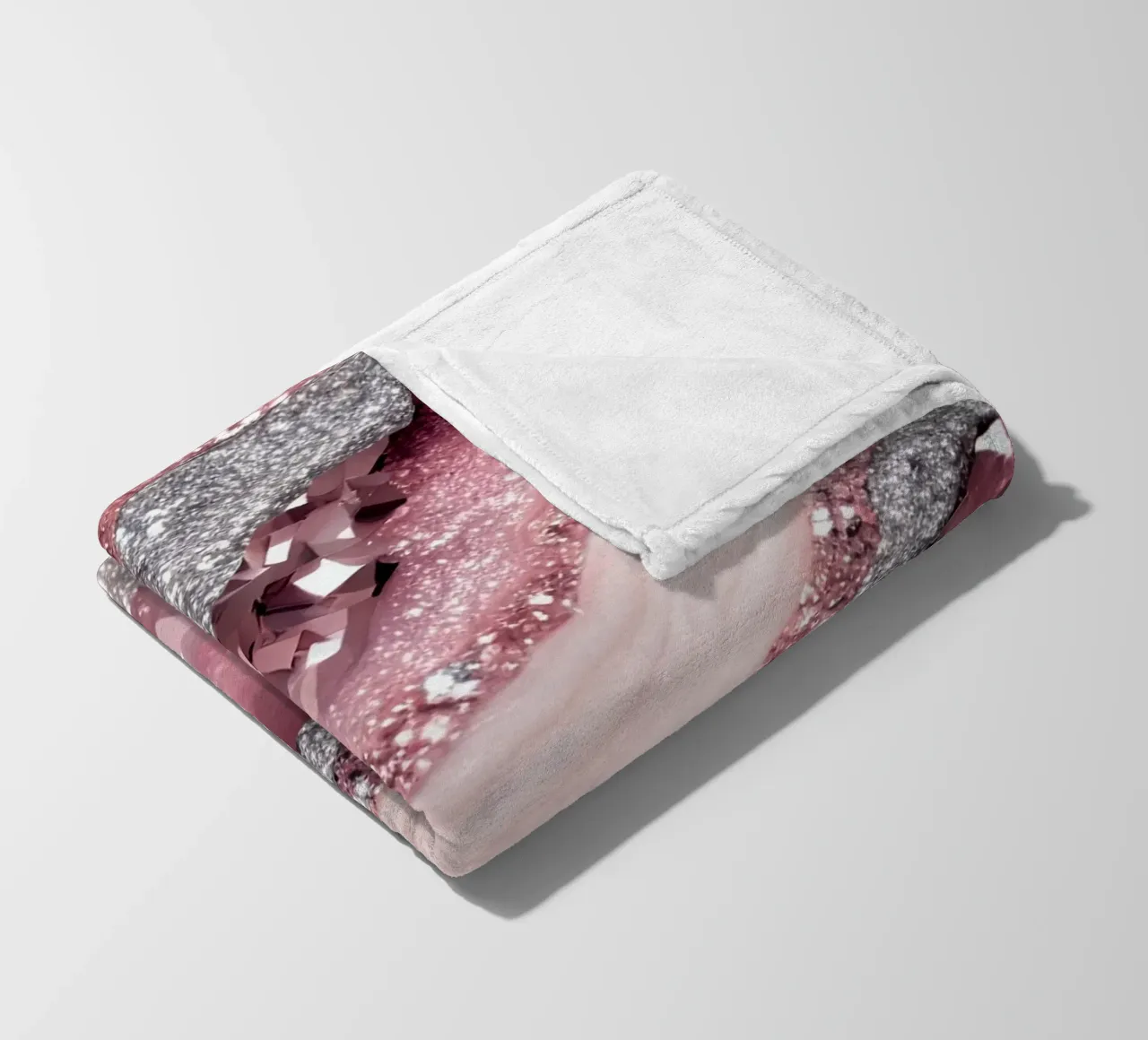 Texture agata rosa glam coperta in pile da Gemstone Textures