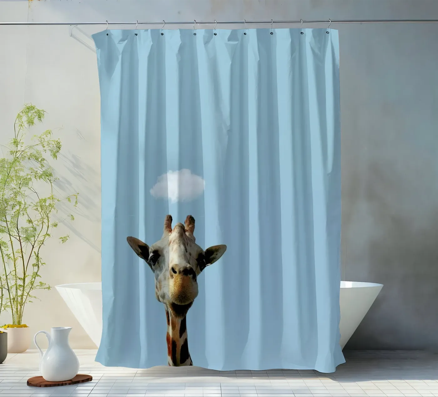 Hello Duschvorhang von Rafael Burato