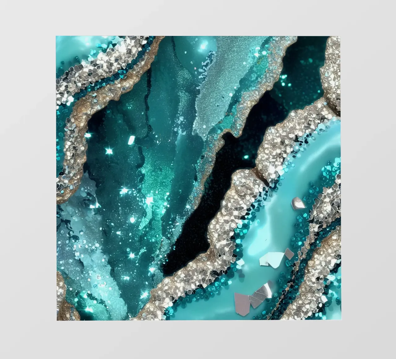 Glam Turquoise Agate Texture backlit film by Gemstone Textures