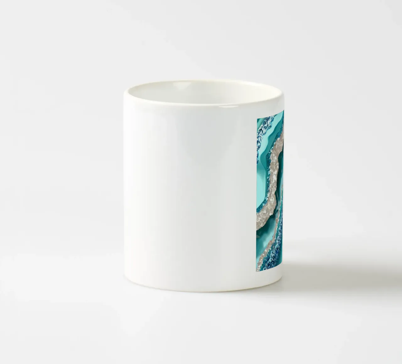 Texture agata turchese glam tazza in ceramica da Gemstone Textures