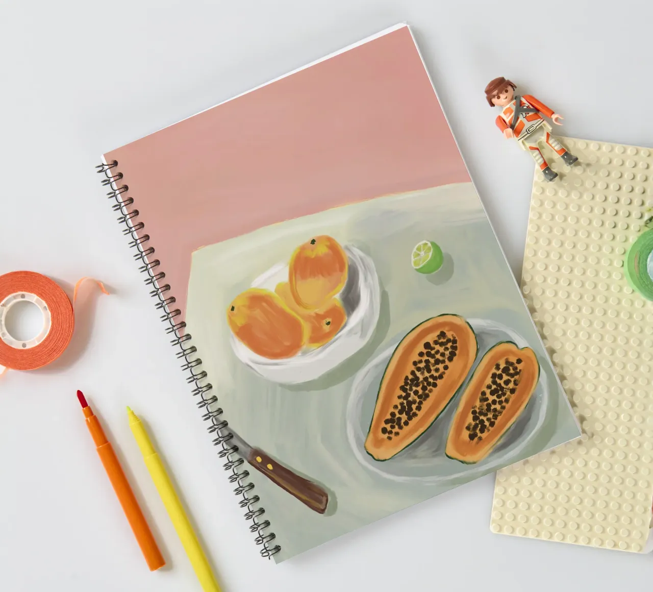 A brazilian table spiral notebook by tainah negreiros