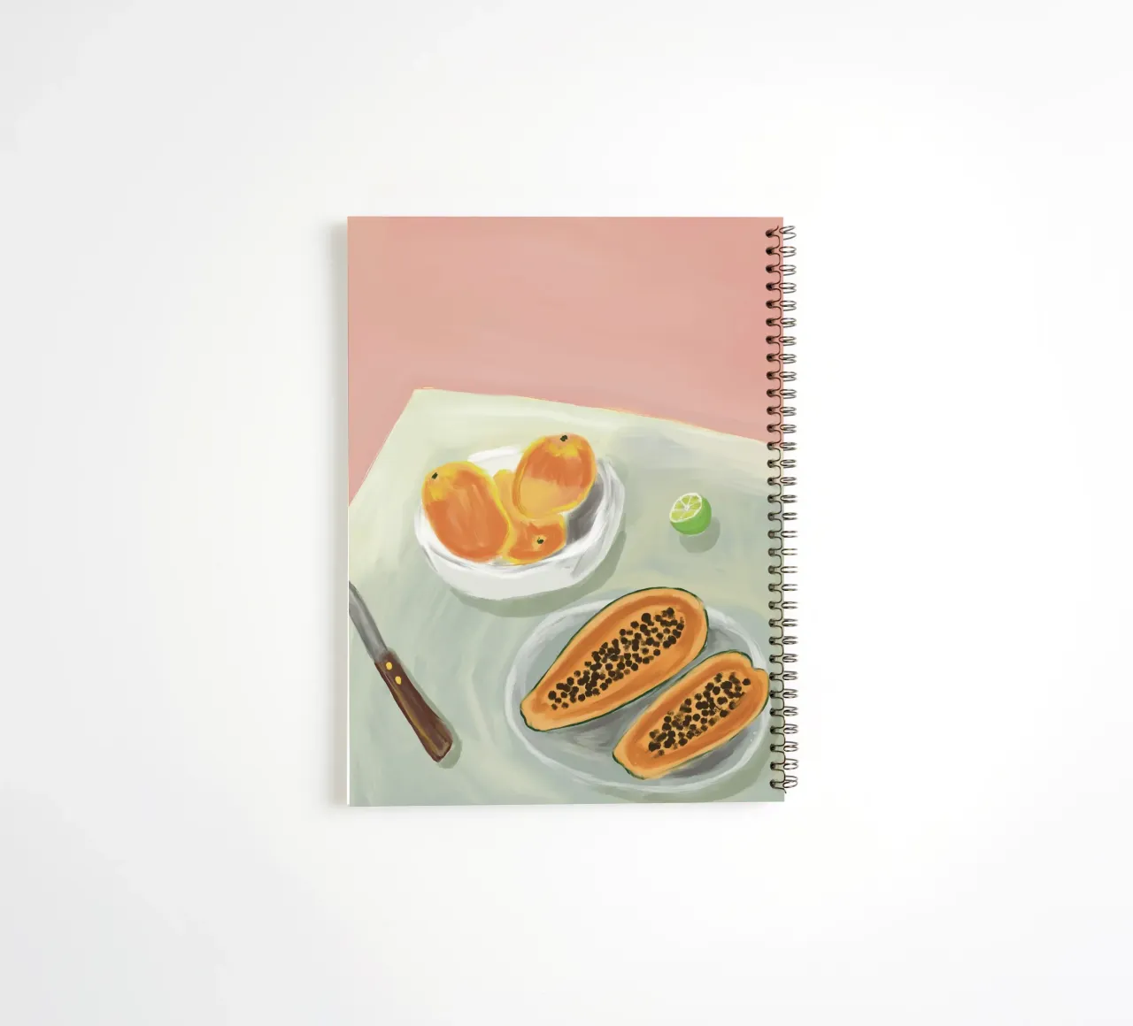 A brazilian table spiral notebook by tainah negreiros