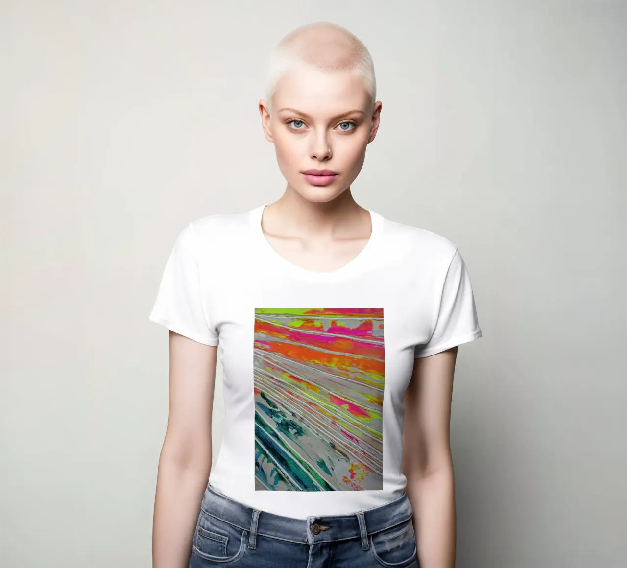 Sunset dames t-shirt getailleerd van PeHa - ART