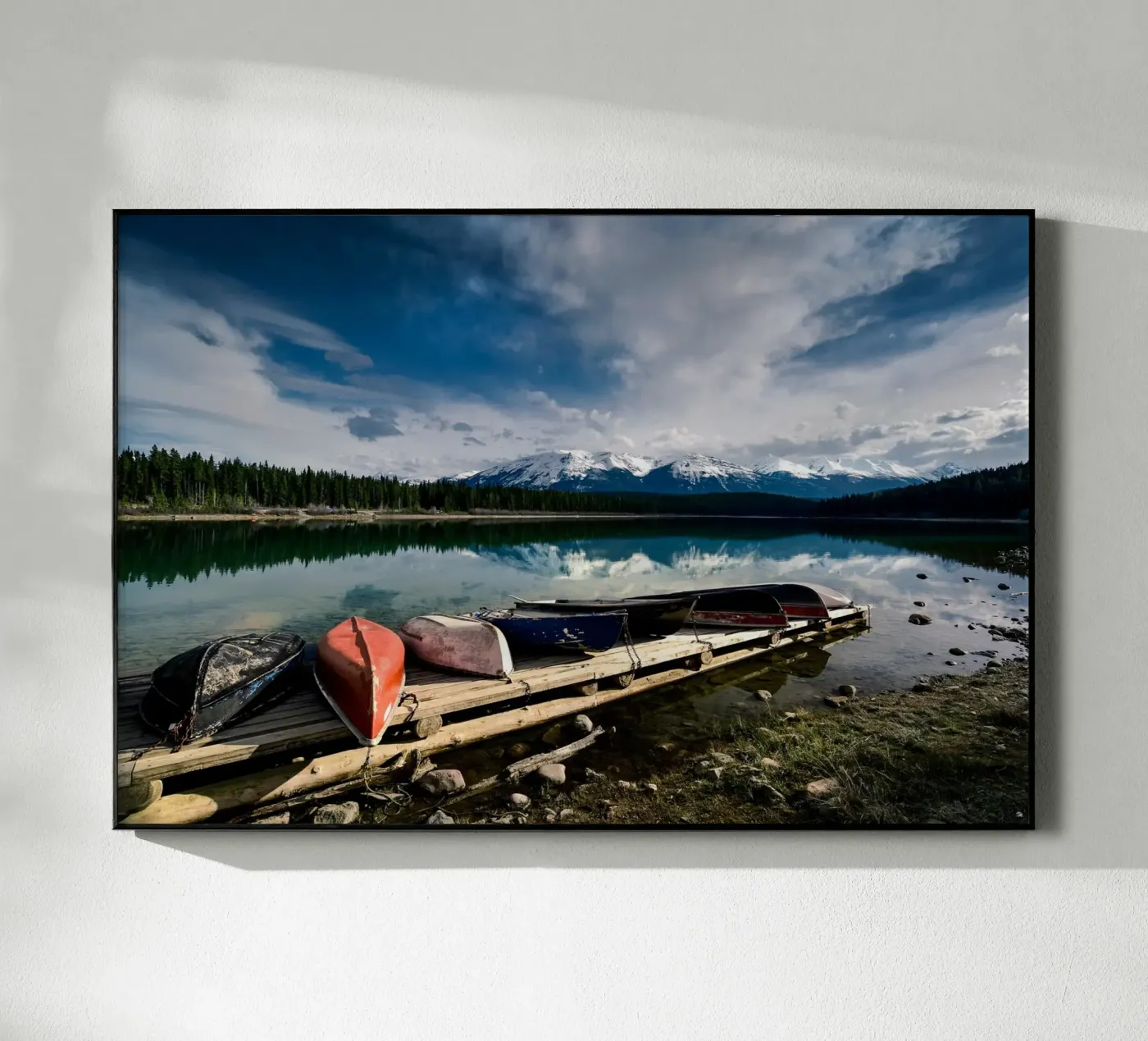 Canoes acryl van Cordula Schaefer