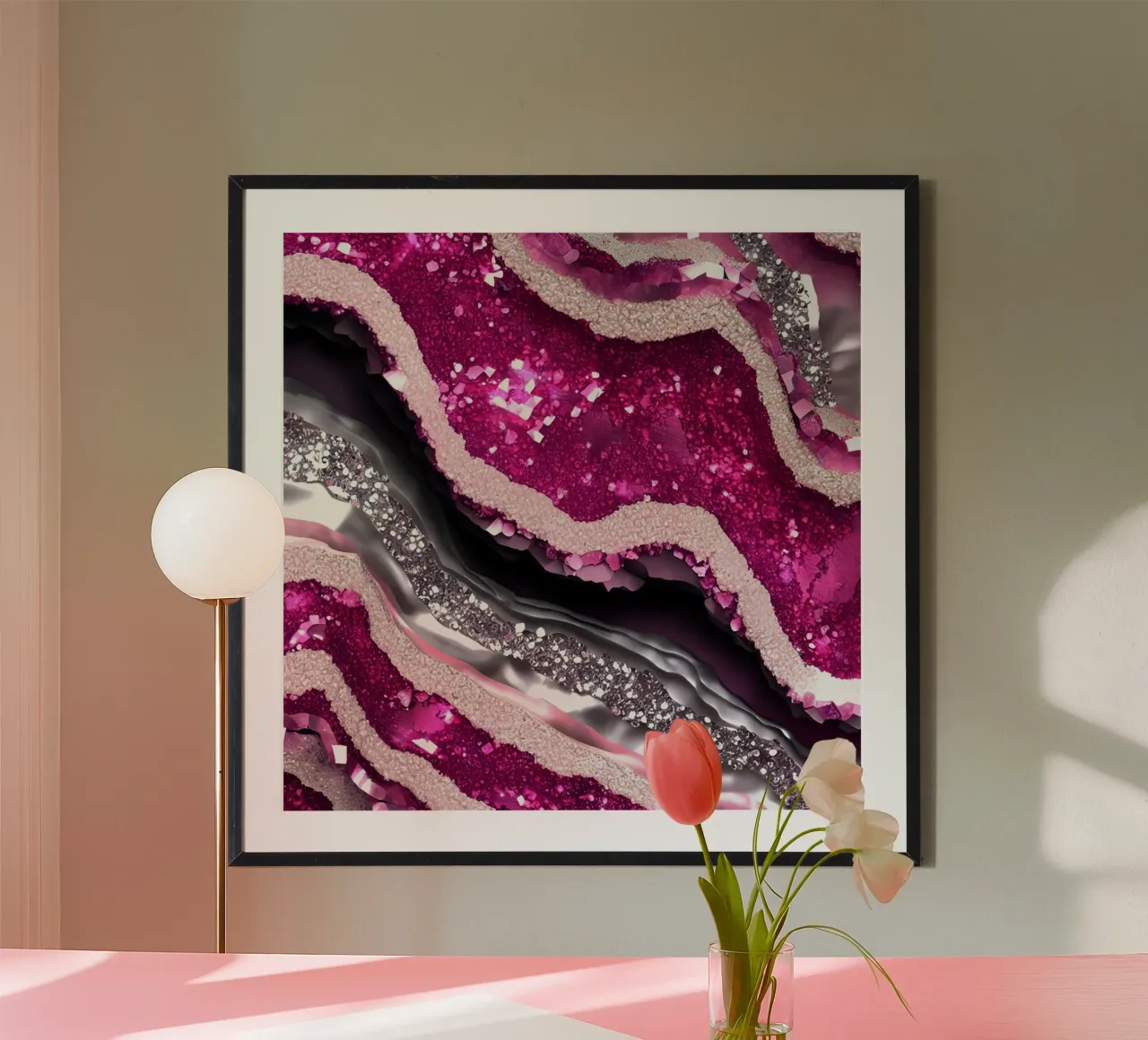 Texture agata magenta glam carta hahnemühle da Gemstone Textures